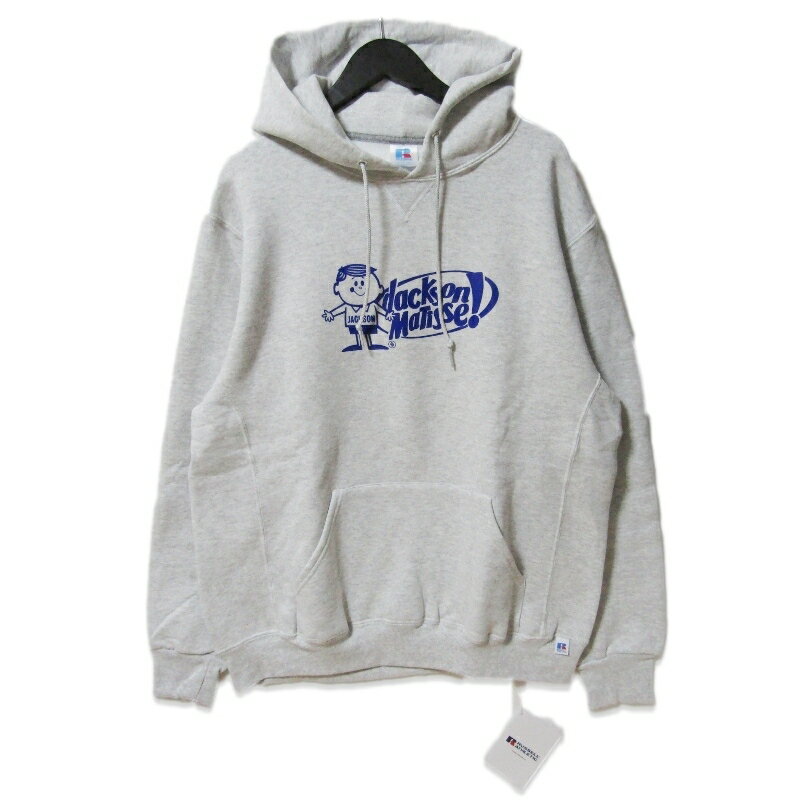 Rakuten - 【中古】未使用 RUSSELL ATHLETIC × Jackson Matisse ラッセル Jackson Boy Dri-Power Sweat Pullover Hoodie RJM-2515 ASH Lプルオーバーパーカー ジャクソンマティス プリントメンズ 27113676
