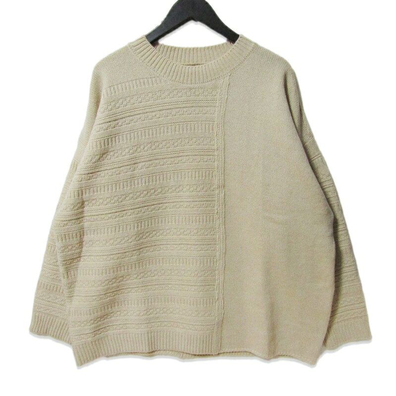 樂天商城 - 【中古】美品 VOO ヴォー ニット TRICKY JQ KNIT トリッキー ジャガード織 ウール アイボリー Kメンズ 27113678