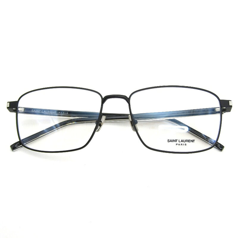 ELLE PLANETE - 【中古】未使用 SAINT LAURENT PARIS サンローラン メガネフレーム SL666 イタリア製 ウェリントン コンビ 3メタル メガネ 眼鏡 サングラス 54000933