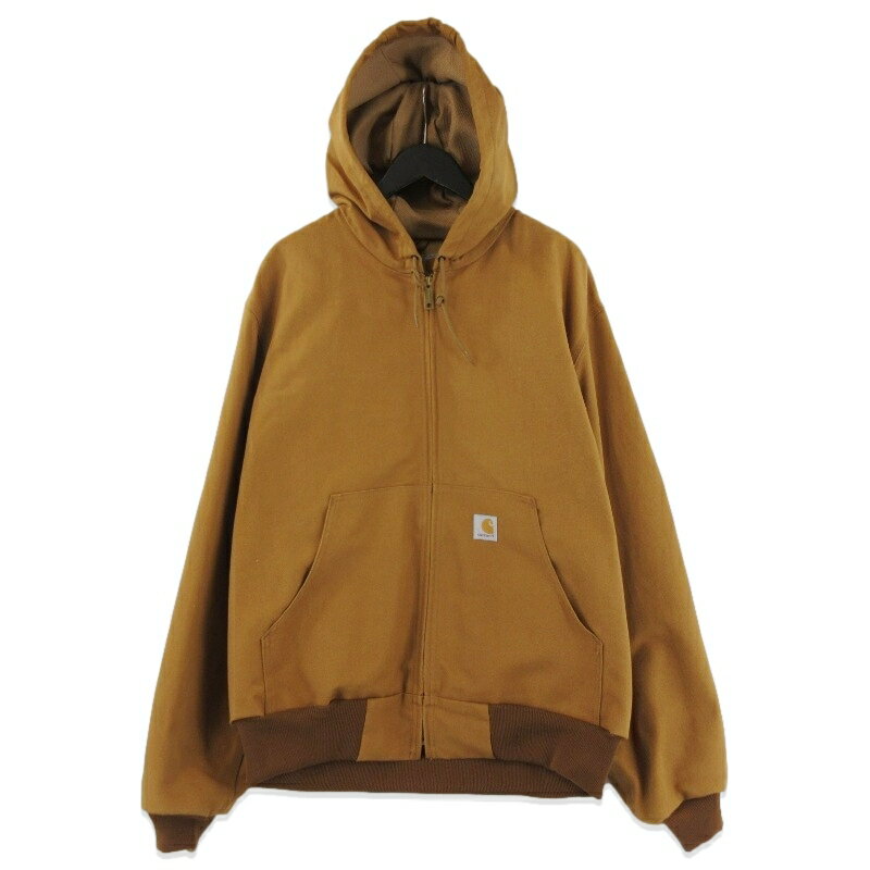 乐天商城 - 【中古】美品 Carhartt カーハート ダックアクティブジャケット J131 USA製 2019年製 フルジップ サーマル裏地 DUCK ACTIVE ブラウン LJACKET ワークブルゾンメンズ 71015727