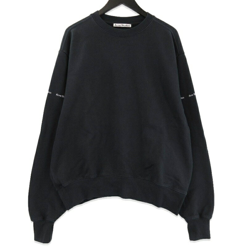 Rakuten - 【中古】Acne Studios アクネストゥディオズ スウェット FN-MN-SWEA000126 LOGOLINE SWEATSHIRTS プリント ブラック 黒 Sメンズ 71015747