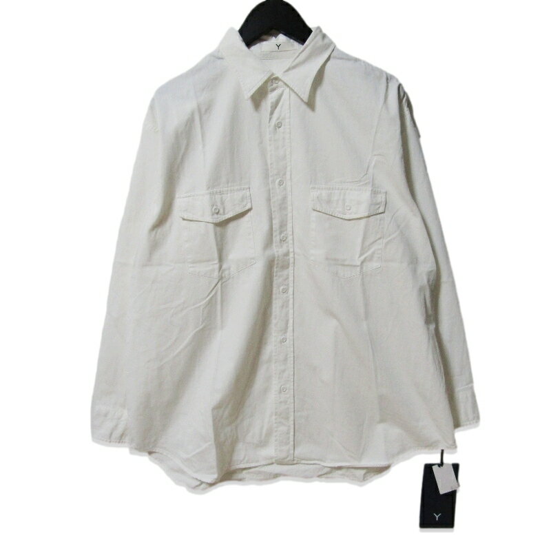 Rakuten - 【中古】未使用 Y ワイ 長袖シャツ 165-4250314 ORGANIC COTTON HIGH DENSITY SATIN SH コットンサテン ホワイト 白 Mメンズ 27113708