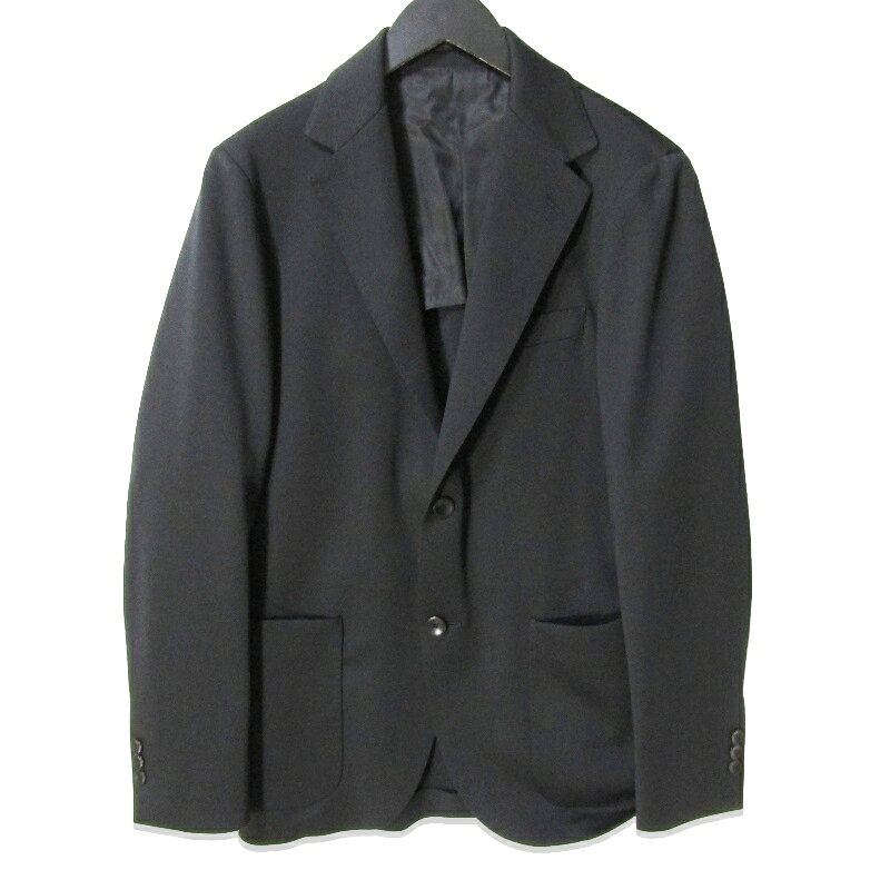 乐天商城 - 【中古】美品 UNITED ARROWS ユナイテッドアローズ テーラードジャケット 1121-199-2830 ジャージ シングル 2ボタン ブラック 黒 46ジャケット COZY ウォッシャブル ストレッチメンズ 27113761