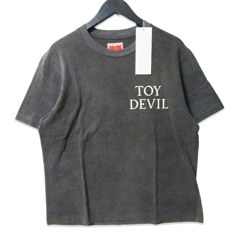 Rakuten - 【中古】未使用 TOY DEVIL トイデビル TEE ANGEL WING TD25SSCEMT1 半袖Tシャツ プリント クロップドレングス Aging Black 2ピグメント加工 エイジング加工メンズ 27113769