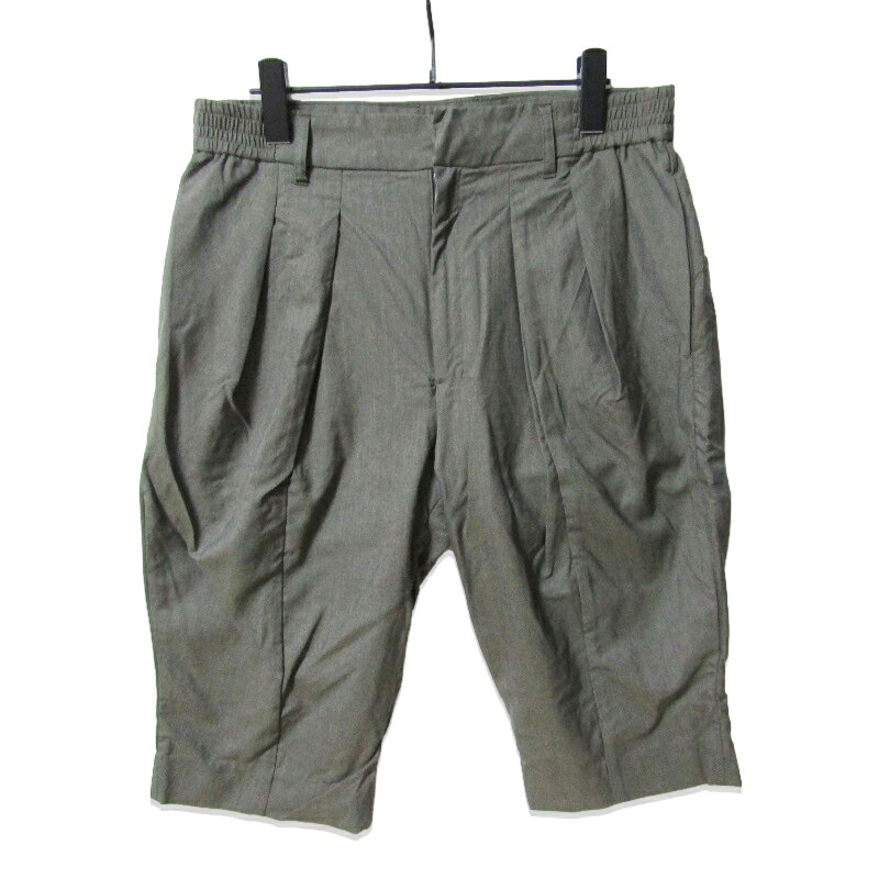 Rakuten - 【中古】DEVOA デヴォア ハーフパンツ ウールクロップドパンツ イージーパンツ 日本製 ライトグリーン 1メンズ 27113770