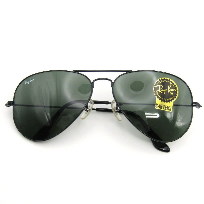 樂天商城 - 【中古】未使用 Ray-Ban レイバン サングラス RB3025 AVIATOR L イタリア製 アビエイター ティアドロップ ツーブリッジ L2823G-15 スモークグリーン メタル メガネ 眼鏡 サングラス 54000965