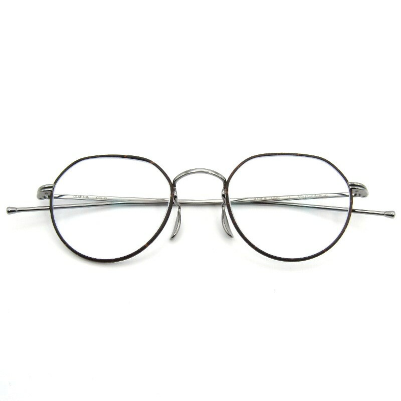 樂天商城 - 【中古】未使用 Mr.Gentleman EYEWEAR ミスタージェントルマン メガネフレーム CLAPTON 日本製 クラプトン G Brown Leather/Gunmetalクラウンパント レザー調リム メタル メガネ 眼鏡 サングラス 54000967