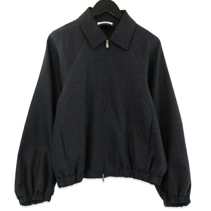 Rakuten - 【中古】未使用 GALERIE VIE ギャルリーヴィー 25AW ウーステッドウールフラノ アジャスタブルカラーブルゾン チャコールグレー F23075407151 2WAY ジャケット レディースレディース 71015769
