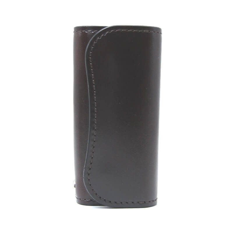 【中古】美品 WILDSWANS ワイルドスワンズ キーケース サドルプルアップ CLIPPER III 4連 クリッパー3 牛革 日本製 チョコ レザー 28012605