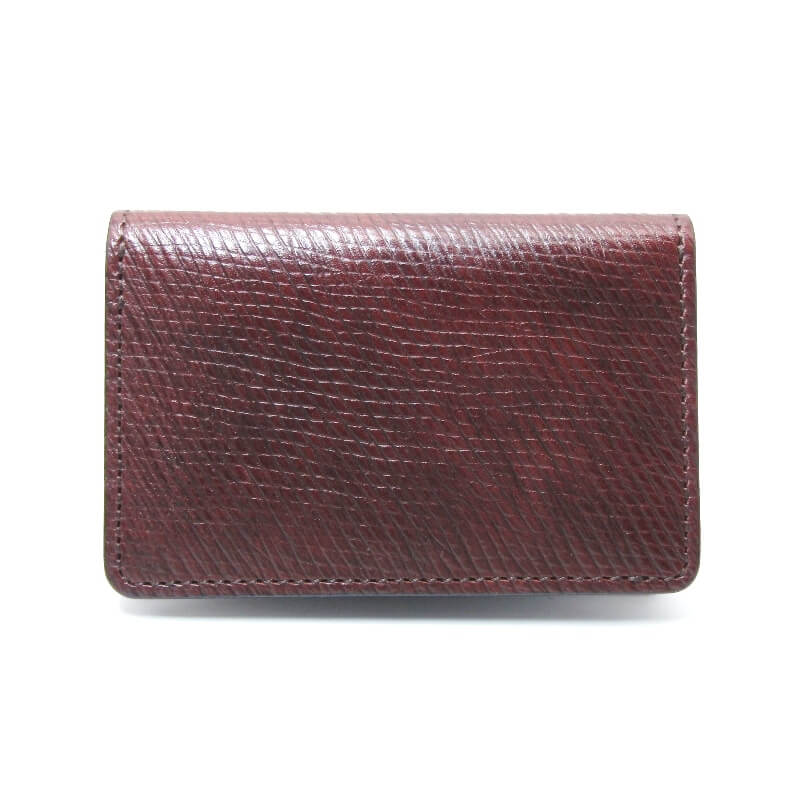 乐天商城 - 【中古】美品 WILDSWANS ワイルドスワンズ 名刺入れ 2025 TL-ADLER 薄型 ロシアンカーフ シェルコードバン サドルプルアップ ブラウン カードケース レザー 28012606