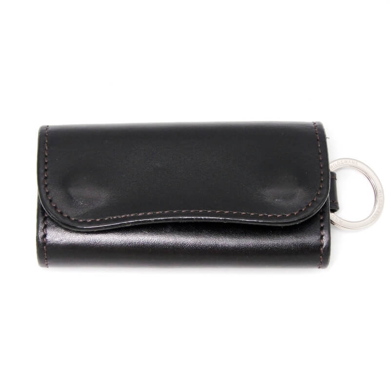 【中古】WILDSWANS ワイルドスワンズ キーケース サドルプルアップ CLIPPER II クリッパー2 4連 キーリング ベルギー ブラック 黒 マシュア社 レザー 28012610