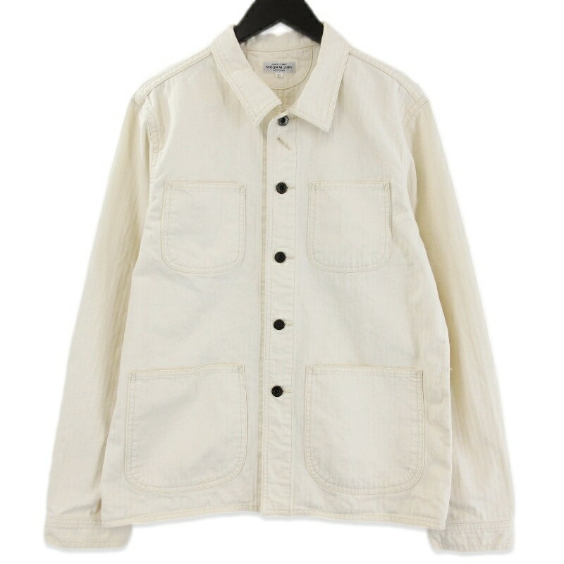 Rakuten - 【中古】JAPAN BLUE JEANS ジャパンブルージーンズ カバーオール J70443J01 コットン 日本製 ホワイト 白 Lメンズ 71015771