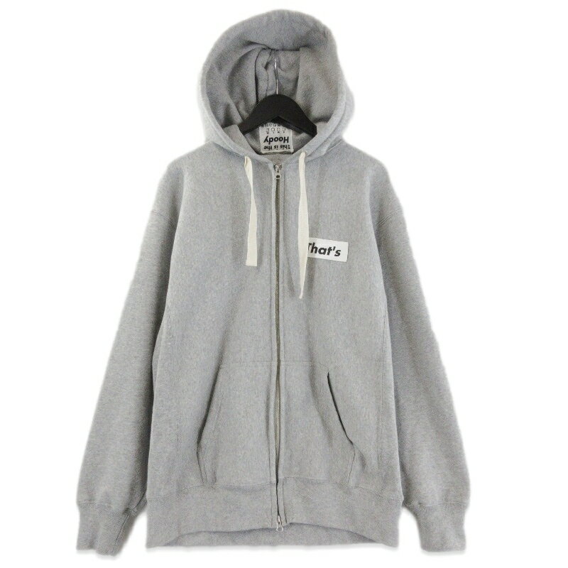 Rakuten - 【中古】美品 That's ザッツ ジップパーカー The Hoody ZIP UP ヘビーウエイト フーディ ジップアップ 12oz コットン 日本製 グレー XLメンズ 71015772