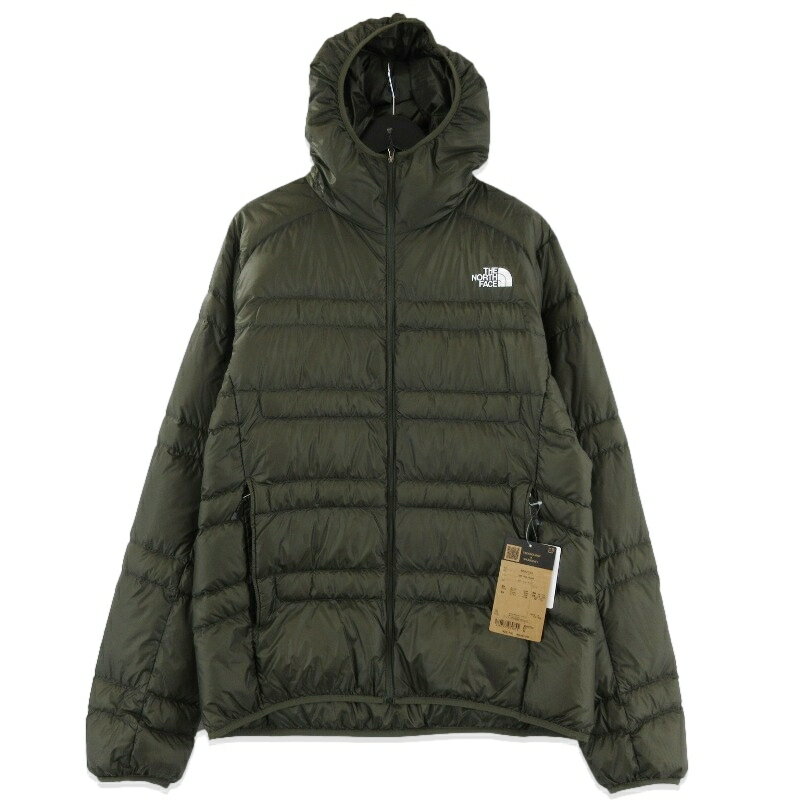 Rakuten - 【中古】美品 THE NORTH FACE ノースフェイス ライトヒートフーディ ND92334 Light Heat Hoodie PERTEX ダウンジャケット カーキ XLメンズ 71015777