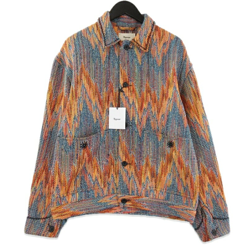 Rakuten - 【中古】未使用 nagoune ナゴウネ カバーオールジャケット NG-26SS-BL02 ヘリンボーン カディ herring bone khadi 2-pocket マルチ Mcoverallメンズ 71015816