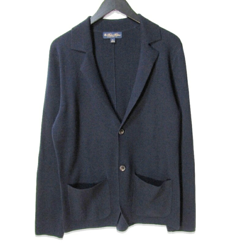 乐天商城 - 【中古】Brooks Brothers ブルックスブラザーズ メリノウール セータージャケット 100000000 2釦 カーディガンジャケット ネイビー Sニットメンズ 27113791