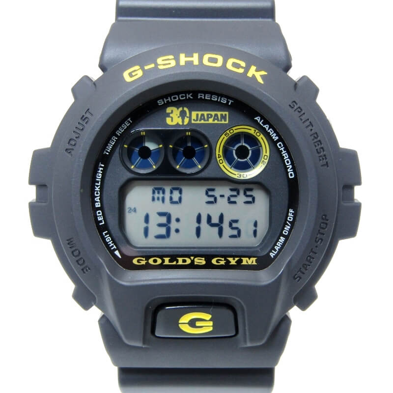 Rakuten - 【中古】美品 CASIO G-SHOCK Gショック DW-6900X ゴールドジム 30周年記念モデル GOLD'S GYM 30th 限定コラボ デジタル ブラック 黒 カシオ 腕時計 28012687