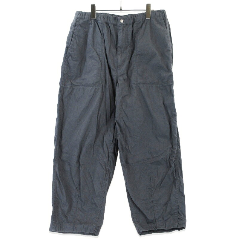 Rakuten - 【中古】THE NORTH FACE PURPLE LABEL ノースフェイス ワイドクロップドフィールドパンツ N25SC106 Ripstop Wide Asphalt Gray 34 Cropped Field Pants パープルレーベル ドローコード リップストップ メンズ 99000991