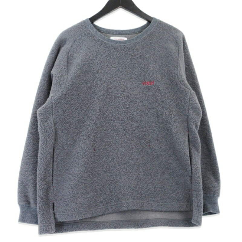 Rakuten - 【中古】HOLLYWOOD RANCH MARKET ハリウッドランチマーケット ボアフリース クルーネックスウェット 1007863 プルオーバー グレー 1 ポリエステル 聖林公司 メンズ 99001022