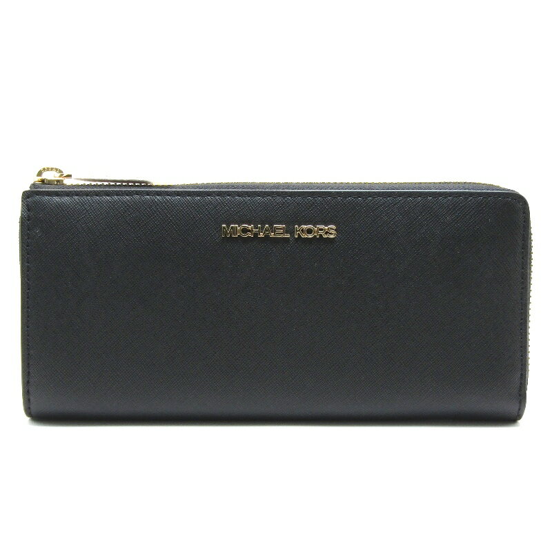 Rakuten - 【中古】未使用 MICHAEL KORS マイケルコース 長財布 35T6GTVE3L ジェットセットトラベル L字ファスナー ブラック 黒レザー61005637