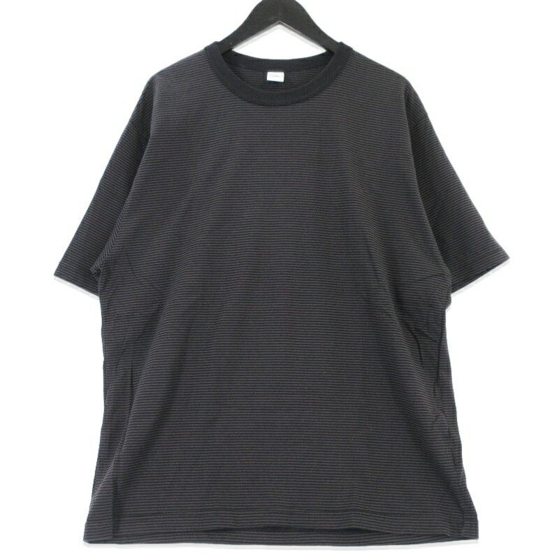 Rakuten - 【中古】OVY オヴィ 半袖Tシャツ Over Dye Border T-shirts 0131 日本製 ボーダー オーバーダイ ブラック 黒 L メンズ 99001025