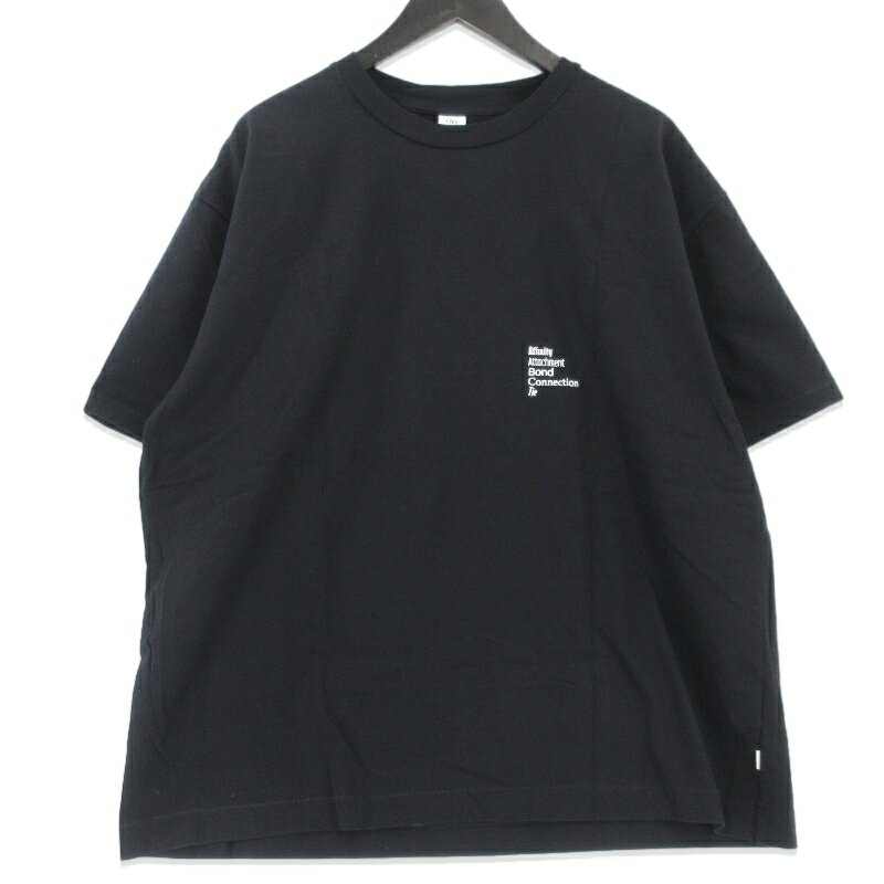 Rakuten - 【中古】美品 OVY オヴィ 半袖Tシャツ Embroidery Cotton Wide T-shirt 0101 日本製 クルーネック ブラック 黒 L USAオーガニックコットン メンズ 99001029