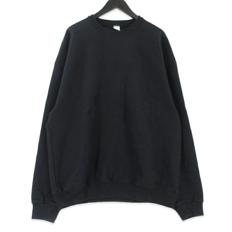 Rakuten - 【中古】OVY オヴィ スウェットシャツ Heavy Weight Wide Pullover Sweat 084 日本製 クルーネック ブラック 黒 L メンズ 99001032