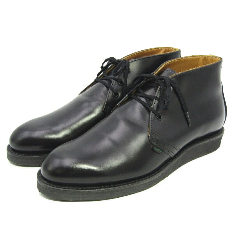 Rakuten - 【中古】未使用 REDWING レッドウィング US8.5D 26.5cm ポストマン チャッカ 9196 2013年製 プレーントゥ チャッカブーツ 黒 シャパラル POSTMAN CHUKKA ワークブーツ ブラック ブーツ 35005615