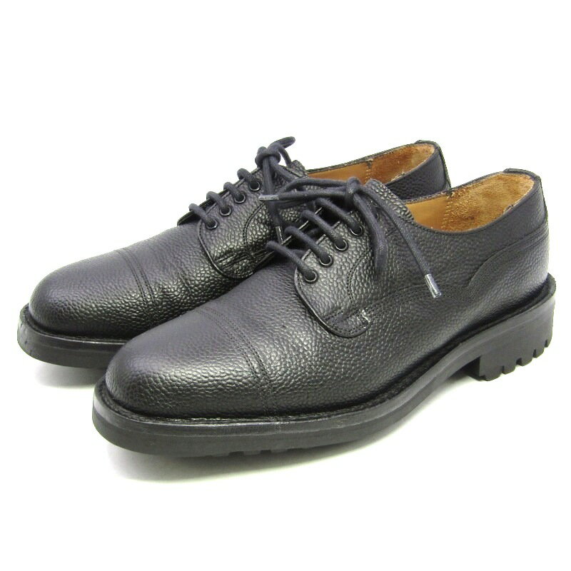 樂天商城 - 【中古】美品 JOSEPH CHEANEY&SONS チーニー UK7F イミテーション キャップトゥ CAIRNGORM 2 グレインレザー ケンゴン2 外羽根 ブラック 4436ラストコマンドソール シボ革 短靴 黒 シューズ 35005630