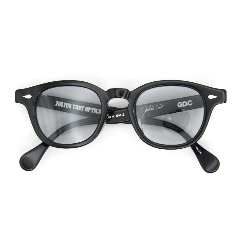 Rakuten - 【中古】美品 JULIUS TART OPTICAL × GDC ジュリアスタートオプティカル サングラス AR 46-22 PL-002A 日本製 エーアール BLACKボスリントン ボストン/ウェリントン アーネル復刻 ジーディーシーコラボ ライトグレー メガネ 眼鏡 サングラス 54001022