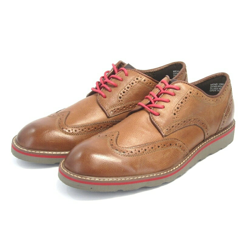 Rakuten - 【中古】美品 FLORSHEIM フローシャイム US9D 27cm ウィングチップ 15067-235 グレインレザー HIGLANDS WING ブラウン シューズ 18002127