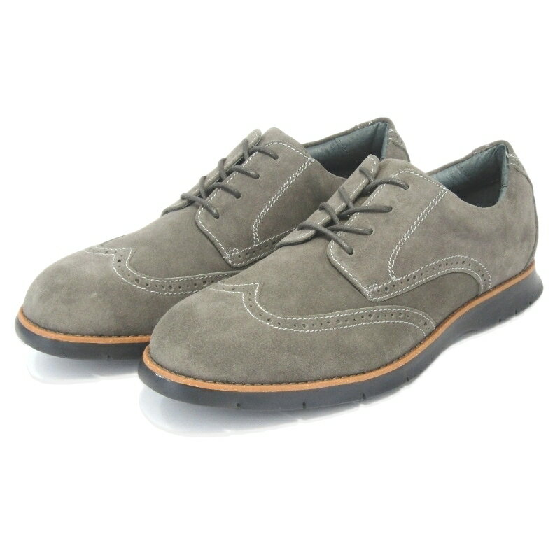美品 FLORSHEIM フローシャイム US9D 27cm ウィングチップ 14127-011 スエード FLITES WING OX オックスフォード グレー シューズ 18002129