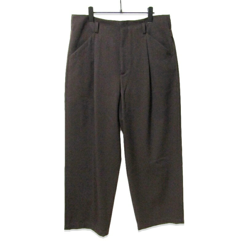 Rakuten - 【中古】CONFFECT EDIFICE エディフィス サイド アジャスト パンツ VIST GABA SIDE ADJUST WIDE Pants ワイドパンツ ブラウン Lメンズ 27113853