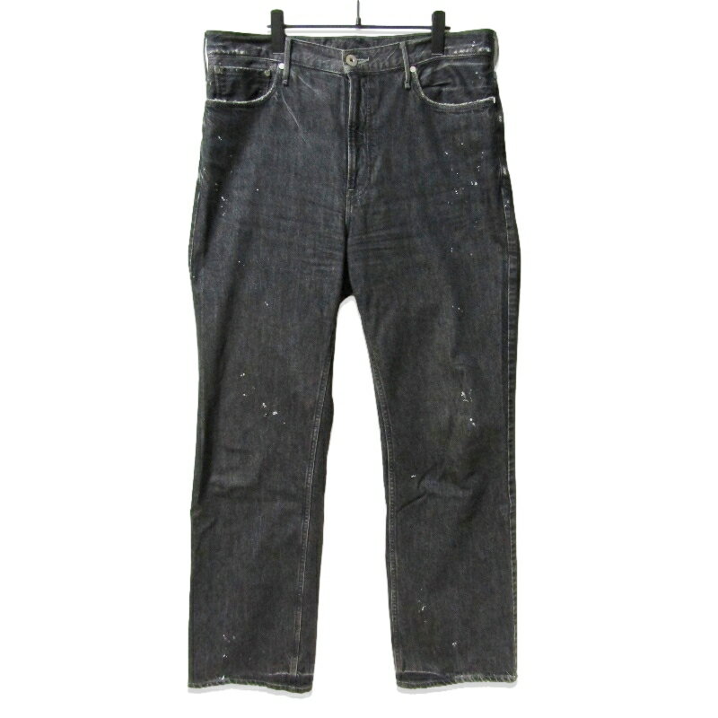 Rakuten - 【中古】upper hights アッパーハイツ デニムパンツ 18B601SF02INK THE ONE ダメージ加工 ブラック 黒 33メンズ 27113863