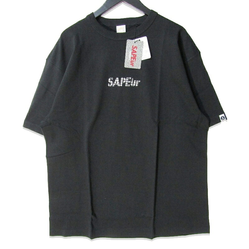 Rakuten - 【中古】未使用 SAPEur サプール HOUNDS TOOTH HEAD S/S TEE A0023-296 半袖Tシャツ プリントT ブラック 黒 XLメンズ 27113890