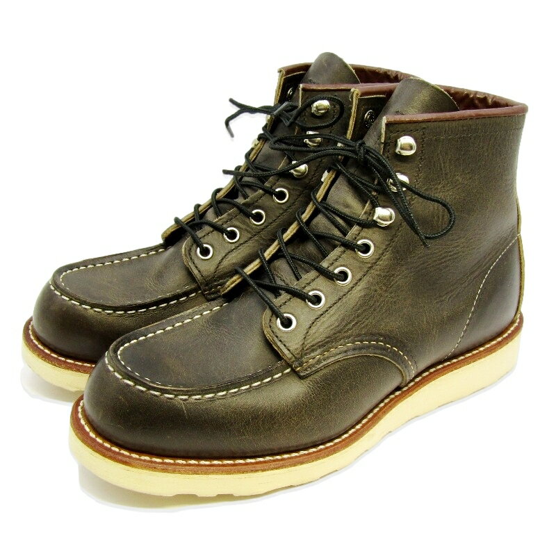 樂天商城 - 【中古】REDWING レッドウイング US7E 25cm クラシックモック 8890 カスタム 6インチ モックトゥ 2013年製 グレー チャコール ラフ&タフ アイリッシュセッター ワークブーツ ブーツ 35005642