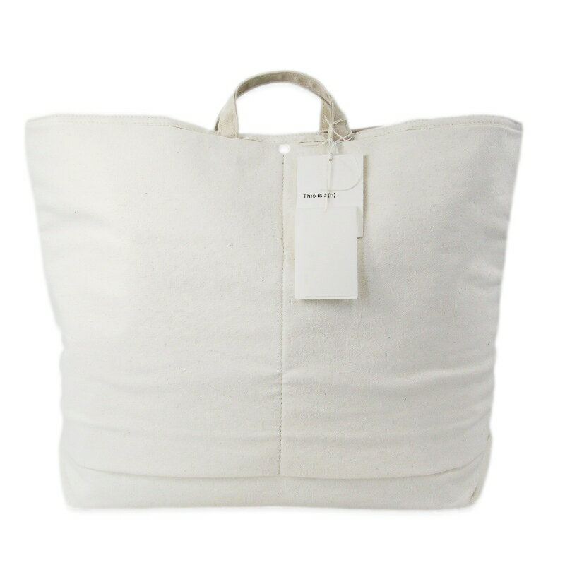 樂天商城 - 【中古】未使用 ANCELLM × This is a(n) アンセルム C/R DUCK BAG ANC-GD19 トートバッグ コットンレーヨン 日本製 ホワイト 白 バッグ 鞄 47000128