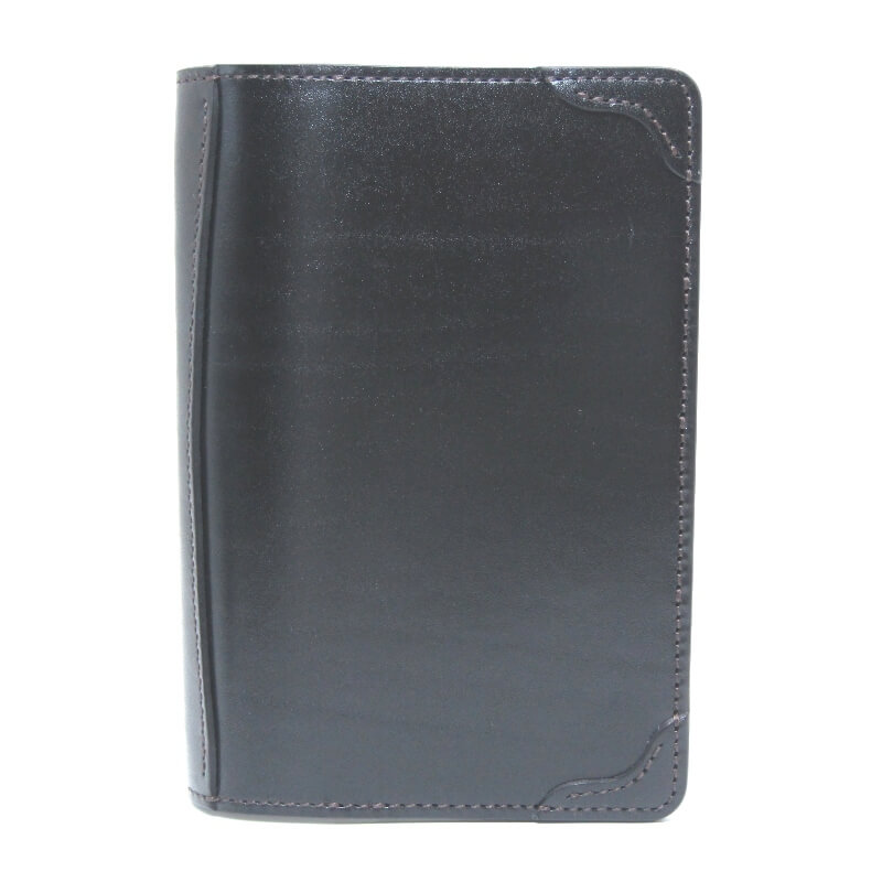 乐天商城 - 【中古】美品 WILDSWANS ワイルドスワンズ 手帳カバー サドルプルアップ CANOPUS アジェンダカバー カノープス マシュア社 ブラック 黒 レザー 28012749