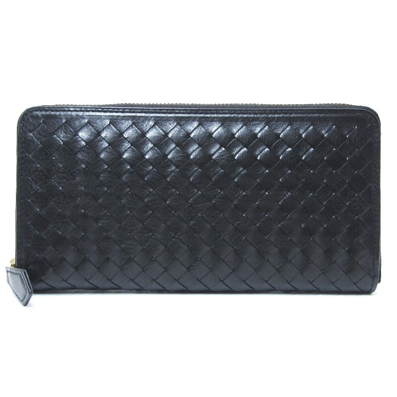 Rakuten - 【中古】美品 COCOMEISTER ココマイスター 長財布 オーバーザウォレット マットーネ 廃盤 Mattone Over The Wallet ブラック 黒 イントレチャート レザー 28012752