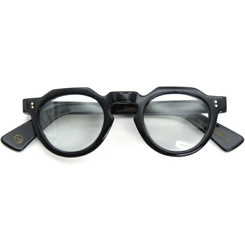 Rakuten - 【中古】Lesca LUNETIER レスカ ルネティエ サングラス CROWN PANTO 8mm UPCYCLING ACETATE フランス製 クラウンパント 1 ブラックライトグレー メガネ 眼鏡 サングラス 54001033