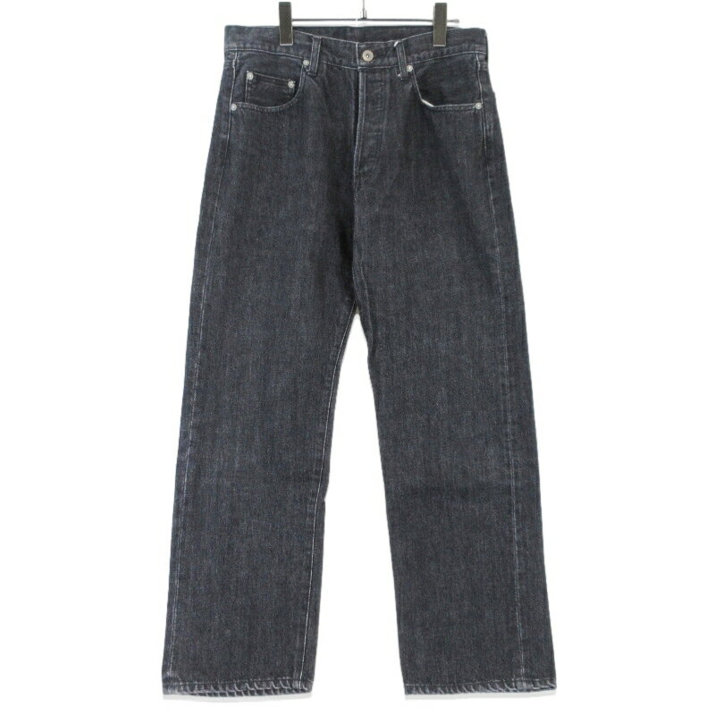 Rakuten - 【中古】OVY オヴィ デニムパンツ Japan Black Washed Denim Pants 067 日本製 ボタンフライ KUROKI ブラック 黒 L メンズ 99001043