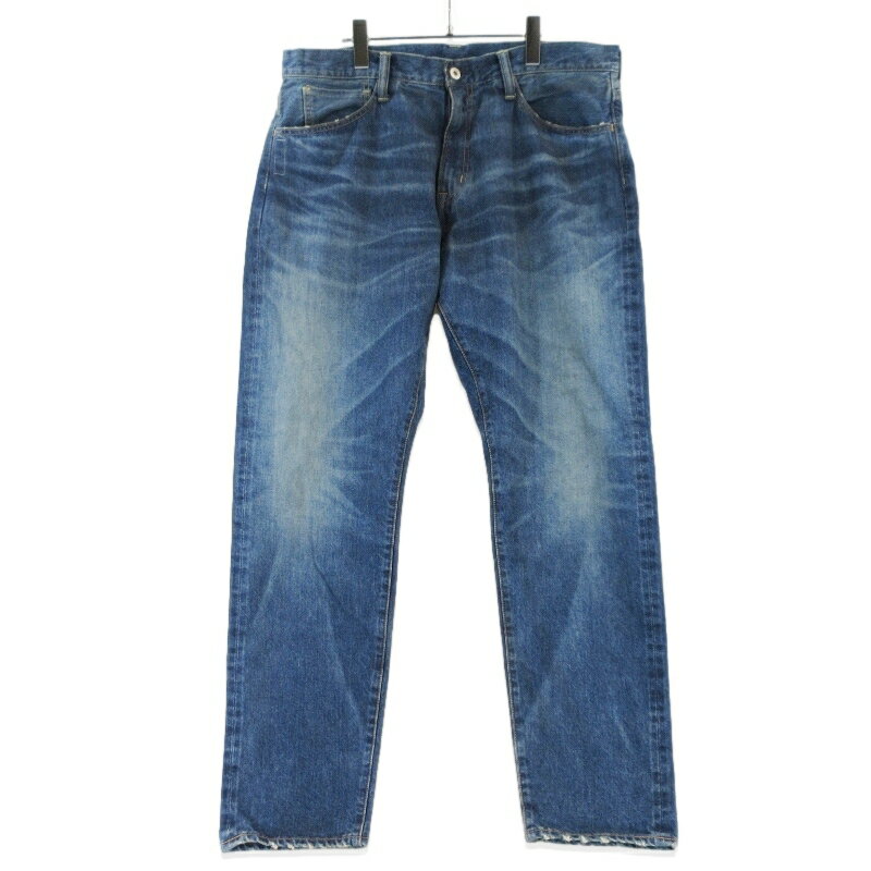 Rakuten - 【中古】美品 FRAGMENT × SEQUEL フラグメント シークエル デニムパンツ SQ-25AW-PT-09 DENIM PANTS コットン 日本製 インディゴ XL メンズ 99001050