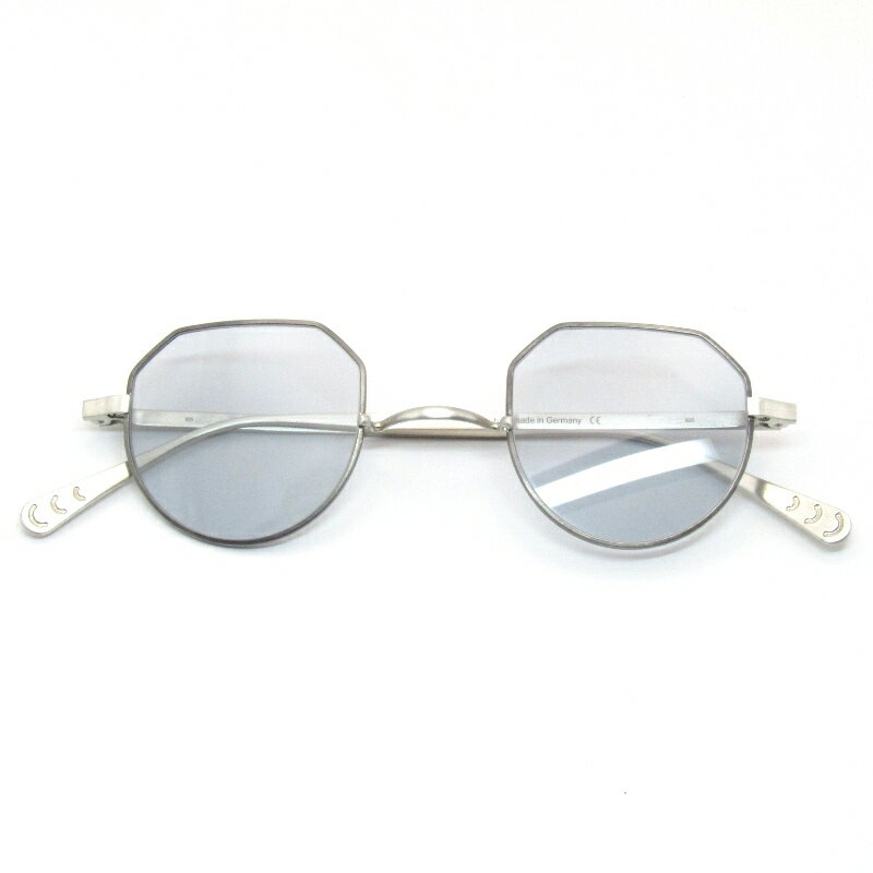 Rakuten - 【中古】美品 GERNOT LINDNER ゲルノットリンドナー サングラス GL-Kyoto II ドイツ製 キョウト2 Dark Rim SNS ブラッシュドシルバーミドルブリッジ クラウンパント 一山ブリッジ SV925 ライトグレー メタル メガネ 眼鏡 サングラス 61005686