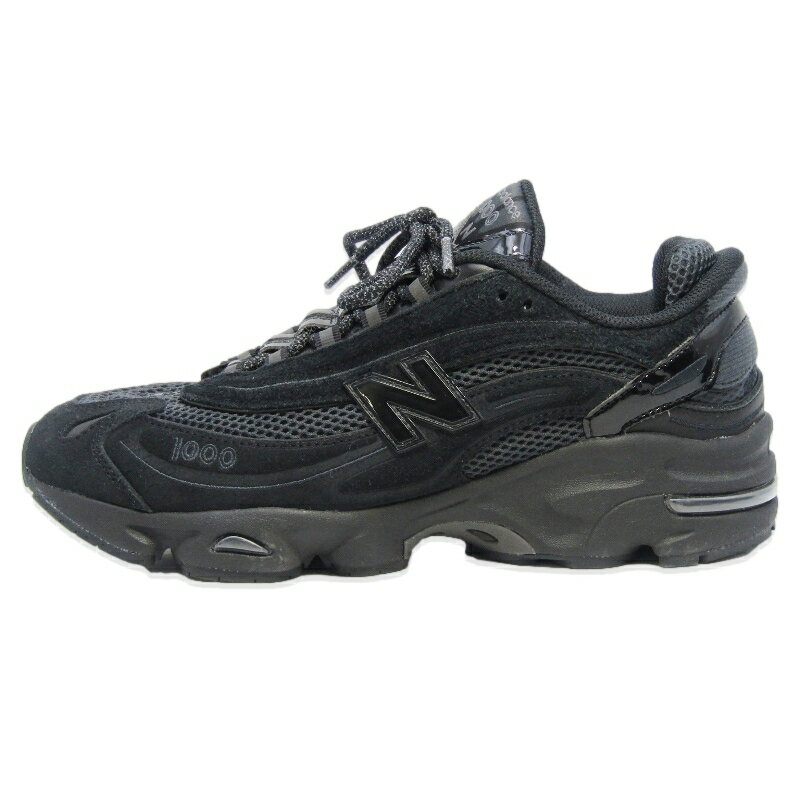 New Balance ニューバランス 27cm M1000BBE BEAMS Exclusive 異素材 アシンメトリー ランニングシューズ ビームス 別注 BLACK スニーカー 18002135