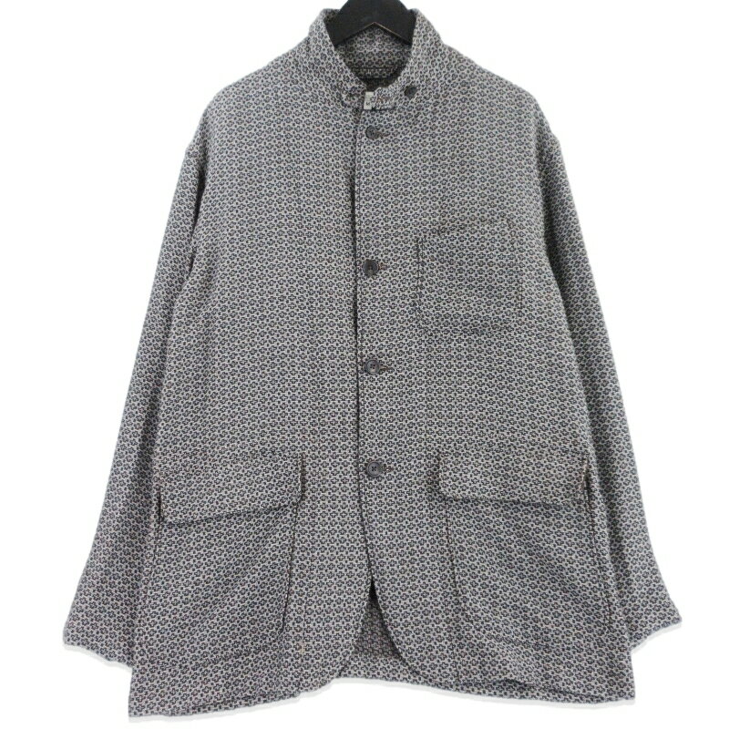 乐天商城 - 【中古】ENGINEERED GARMENTS エンジニアドガーメンツ ロイタージャケット Loiter Jacket Basketweave Cross Dobby 総柄 ブラウン M USA製 メンズ 99001064