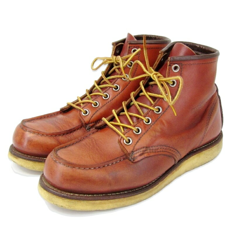 乐天商城 - 【中古】REDWING レッドウィング US7E 25cm モックトゥ 8875 2007年製 CLASSIC MOC 6インチ クラシック ワークブーツ 赤茶 オロラセット アイリッシュセッター ブーツ 35005655