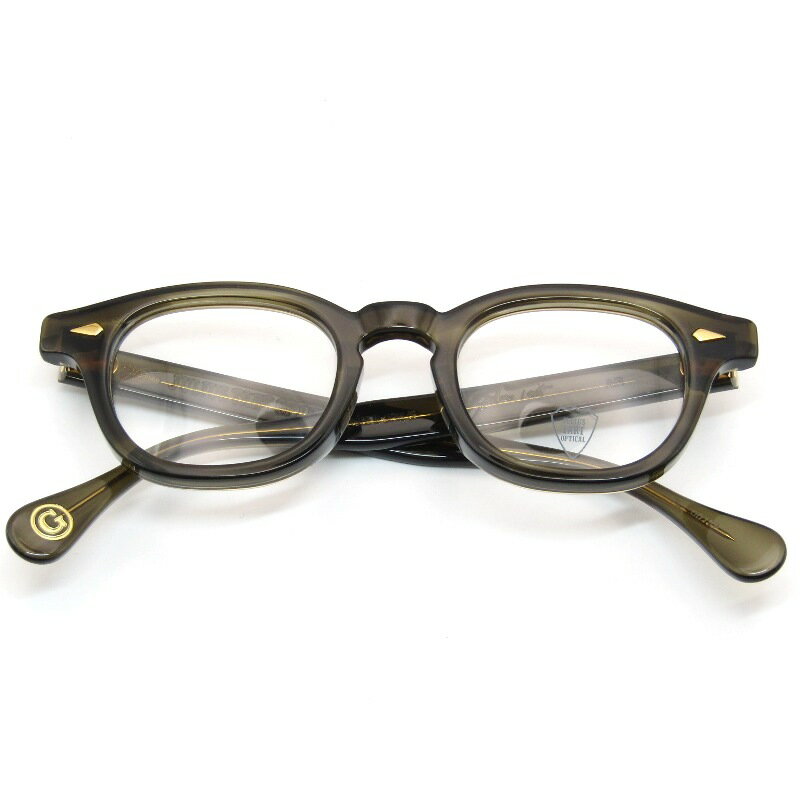 乐天商城 - 【中古】未使用 JULIUS TART OPTICAL ジュリアスタートオプティカル メガネフレーム AR 44-22 GOLD PL-001SP 日本製 OLIVE GREEN SASAエーアール ボスリントン ボストン/ウェリントン アーネル復刻 メガネ 眼鏡 サングラス 61005701