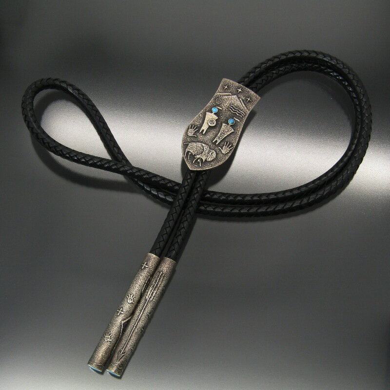 樂天商城 - 【中古】美品 Darryl Begay ナバホ族 ボロタイ アパッチブルー ターコイズ ダリルビゲイ DDB Darryl Dean Begay ネックレス インディアンジュエリー シルバー 80007448