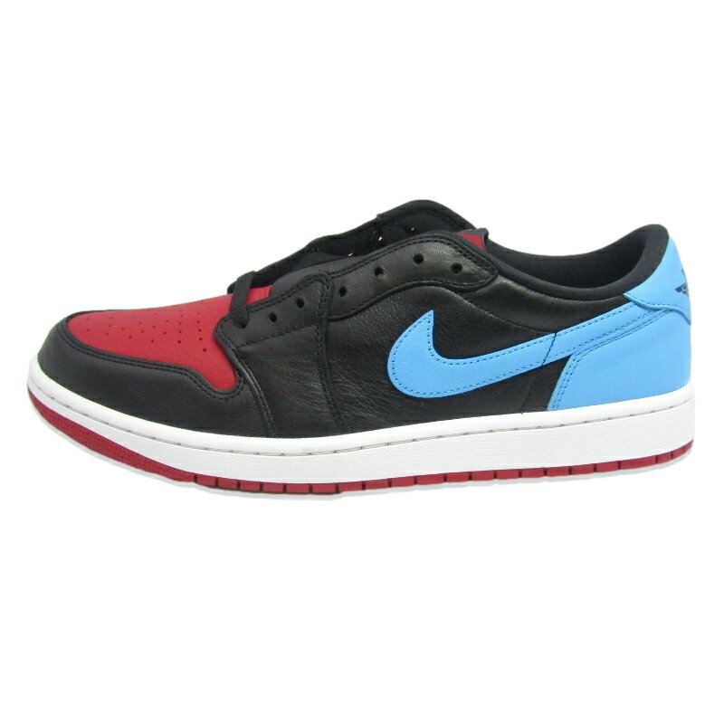 乐天商城 - 【中古】未使用 NIKE ナイキ 28.5cm WMNS AIR JORDAN 1 LOW OG CZ0775-046 ウィメンズ エアジョーダン1 ローカット ブラック 黒 BLACK/DK POWDER BLUE-GYM RED スニーカー 88000075