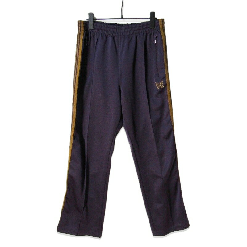 乐天商城 - 【中古】NEEDLES ニードルズ トラックパンツ BG212 17AW Track Pant Poly Smooth イージーパンツ ポリエステル ジャージ パープル M日本製メンズ 27113913